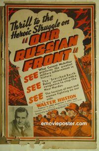 e302 OUR RUSSIAN FRONT special movie poster '42 World War II!
