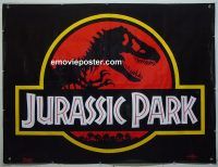 e521 JURASSIC PARK vinyl banner movie poster '93 Spielberg, dinosaurs