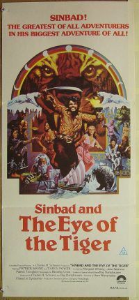 f057 SINBAD & THE EYE OF THE TIGER Australian daybill movie poster '77