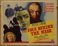 f016 FACE BEHIND THE MASK title lobby card '41 Peter Lorre