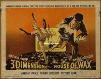 f021 HOUSE OF WAX title lobby card '53 3D Vincent Price
