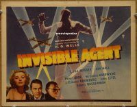 f023 INVISIBLE AGENT title lobby card '42 H.G. Wells, Jon Hall
