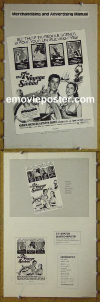 g013 7TH VOYAGE OF SINBAD vintage movie pressbook R75 Ray Harryhausen