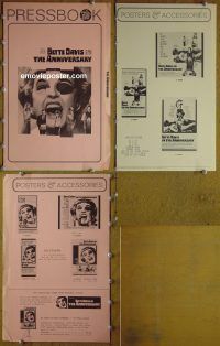 g036 ANNIVERSARY vintage movie pressbook '67 Bette Davis horror!