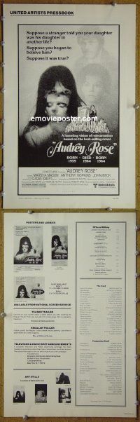 g051 AUDREY ROSE vintage movie pressbook '77 Marsha Mason, Anthony Hopkins