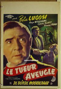 h054 HUMAN MONSTER Belgian movie poster R40s Bela Lugosi