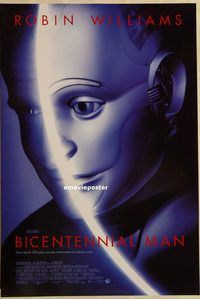 h227 BICENTENNIAL MAN DS one-sheet movie poster '99 Robin Williams, sci-fi