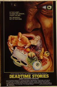 h181 DEADTIME STORIES one-sheet movie poster '87 wild horror image!