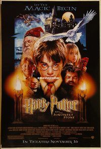 h245 HARRY POTTER & THE PHILOSOPHER'S STONE DS advance one-sheet movie poster '01