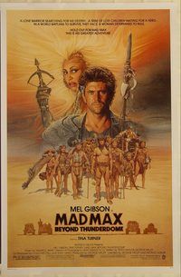 h192 MAD MAX BEYOND THUNDERDOME one-sheet movie poster '85 Mel Gibson