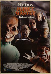 h319 RETRO PUPPET MASTER one-sheet movie poster '99 creepy horror image!