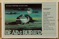h062 DEAD & BURIED special movie poster '81 cool horror image!