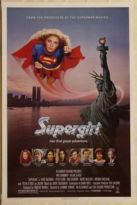 h207 SUPERGIRL one-sheet movie poster '84 Helen Slater, Faye Dunaway