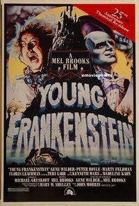 h301 YOUNG FRANKENSTEIN DS one-sheet movie poster R99 Mel Brooks, Gene Wilder