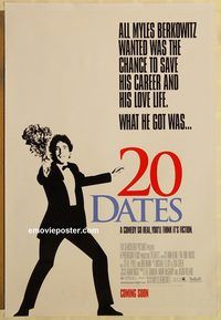 n005 20 DATES DS advance one-sheet movie poster '98 Myles Berkowitz