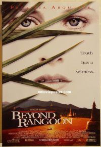 n025 BEYOND RANGOON DS advance one-sheet movie poster '95 Arquette, Boorman