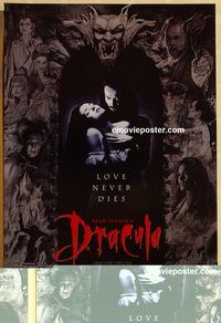 n031 BRAM STOKER'S DRACULA advance one-sheet movie poster '92 Coppola