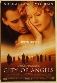 n042 CITY OF ANGELS DS advance one-sheet movie poster '98 Nicolas Cage