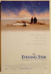 n063 EVENING STAR DS advance one-sheet movie poster '96 Shirley MacLaine, Paxton