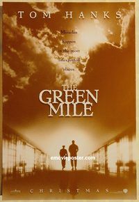 n081 GREEN MILE DS teaser one-sheet movie poster '99 Stephen King,Tom Hanks