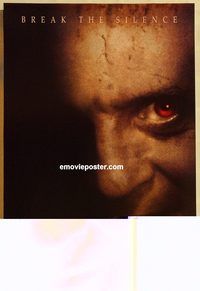 n083 HANNIBAL DS teaser one-sheet movie poster '00 Anthony Hopkins