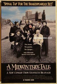 n093 IN THE BLEAK MIDWINTER advance one-sheet movie poster '95 Branagh