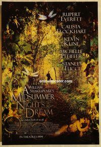 n126 MIDSUMMER NIGHT'S DREAM DS advance one-sheet movie poster '99