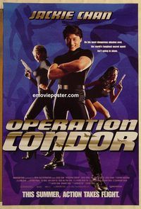 n140 OPERATION CONDOR advance one-sheet movie poster '97 Jackie Chan