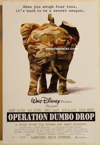 n141 OPERATION DUMBO DROP DS advance one-sheet movie poster '95 Glover