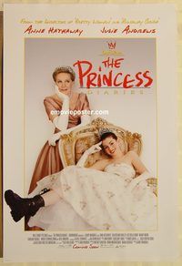 n156 PRINCESS DIARIES DS advance one-sheet movie poster '01 Julie Andrews