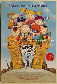n169 RUGRATS IN PARIS advance one-sheet movie poster '00 Chuckie & Tommie!