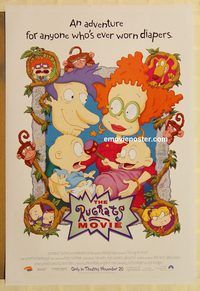 n170 RUGRATS MOVIE DS Nov. advance one-sheet movie poster '98 Nickelodeon