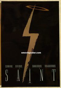 n173 SAINT DS foil teaser one-sheet movie poster '97 Val Kilmer, Elisabeth Shue