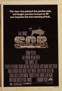 n181 SOB teaser one-sheet movie poster '81 Julie Andrews, Edwards