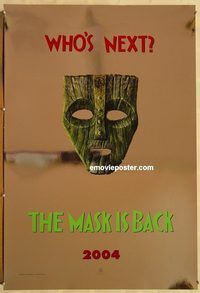 n183 SON OF THE MASK DS foil teaser one-sheet movie poster '05 Kennedy