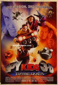 n188 SPY KIDS 3-D advance one-sheet movie poster '03 Banderas