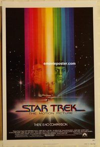n189 STAR TREK advance one-sheet movie poster '79 Shatner, Bob Peak art!