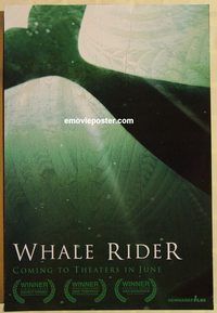 n214 WHALE RIDER DS teaser one-sheet movie poster '02 Keisha Castle-Hughes