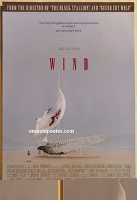 n216 WIND DS advance one-sheet movie poster '92 Matthew Modine, Grey