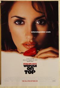 n217 WOMAN ON TOP DS advance one-sheet movie poster '00 Penelope Cruz