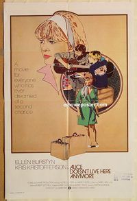 t024 ALICE DOESN'T LIVE HERE ANYMORE int'l one-sheet movie poster '75