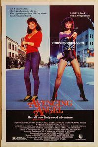 t050 AVENGING ANGEL one-sheet movie poster '85 sexploitation!