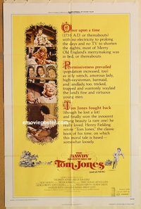 t066 BAWDY ADVENTURES OF TOM JONES one-sheet movie poster '76 Joan Collins