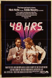 v011 48 HOURS one-sheet movie poster '82 Nick Nolte, Eddie Murphy