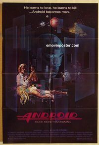v053 ANDROID New World one-sheet movie poster '82 Klaus Kinski