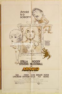 v078 ARNOLD style B one-sheet movie poster '73 Stella Stevens, McDowall