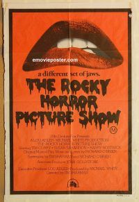 y950 ROCKY HORROR PICTURE SHOW Aust one-sheet movie poster '75 Tim Curry