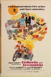 y094 BEDKNOBS & BROOMSTICKS one-sheet movie poster R79 Walt Disney