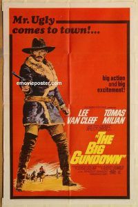 y109 BIG GUNDOWN one-sheet movie poster '66 Lee Van Cleef as Mr. Ugly!