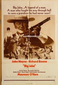y112 BIG JAKE style B one-sheet movie poster '71 John Wayne, Richard Boone